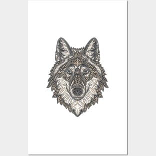 Papercraft Wolf Posters and Art